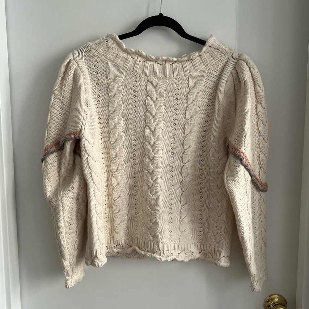 LoveShackFancy one of a kind runway sample sweater